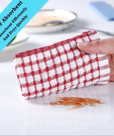 AOTBAT Kitchen Towels and Dishcloths Set - Bulk, 16x25 & 12x12 - Set of 12"