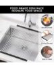 Speroy Kitchen sink stainless steel Roll-Up dish drying rack
