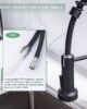 WEWE Kitchen Faucets with Pull Down Sprayer: Matte Black Industrial Design