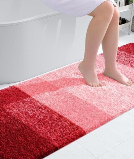 olanly luxury bathroom rug mat